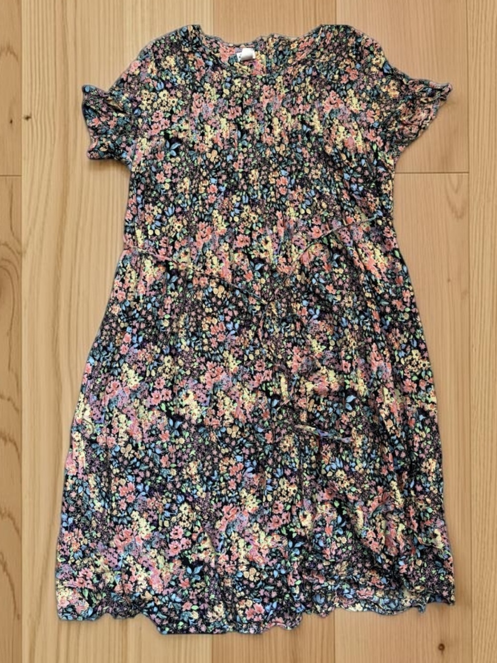 VINTAGE 90s JBS Ltd Woman 22W Rayon Floral Maxi Dress Plus Size Boho
